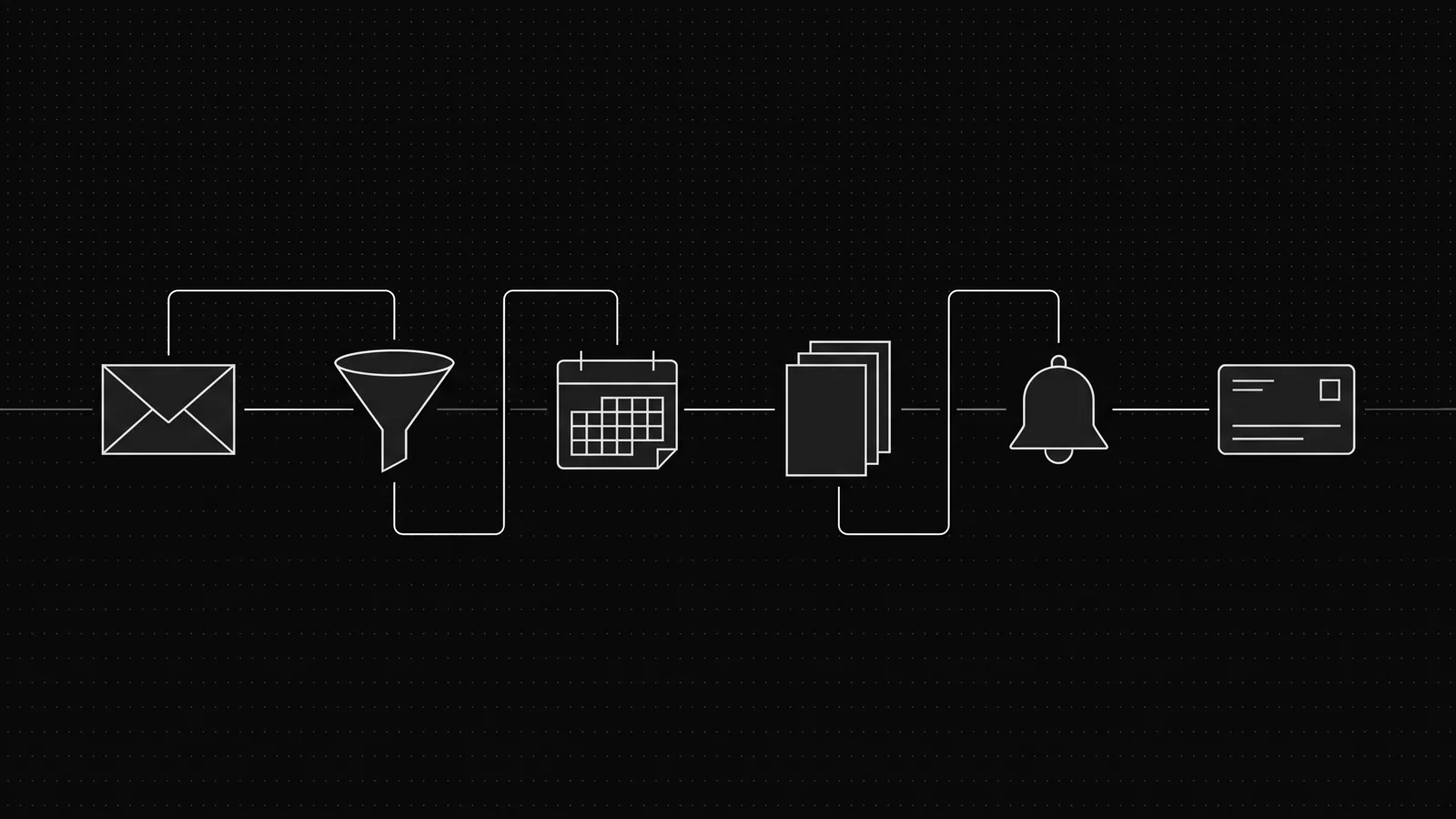 End-to-end pipeline from incoming enquiry through delivery to invoice