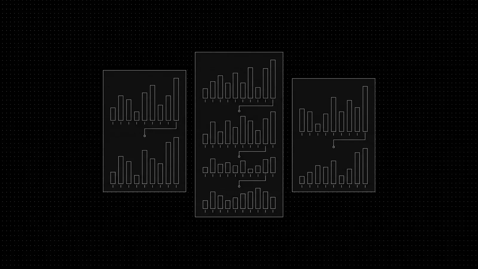 Three WhatsApp BSP dashboards compared side by side