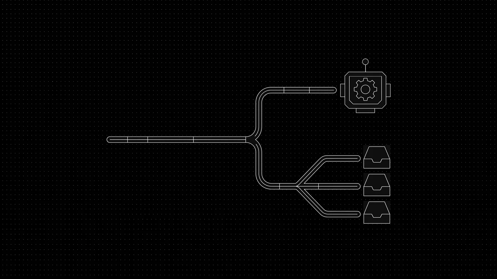 Split view: automated bot replies versus a human team inbox