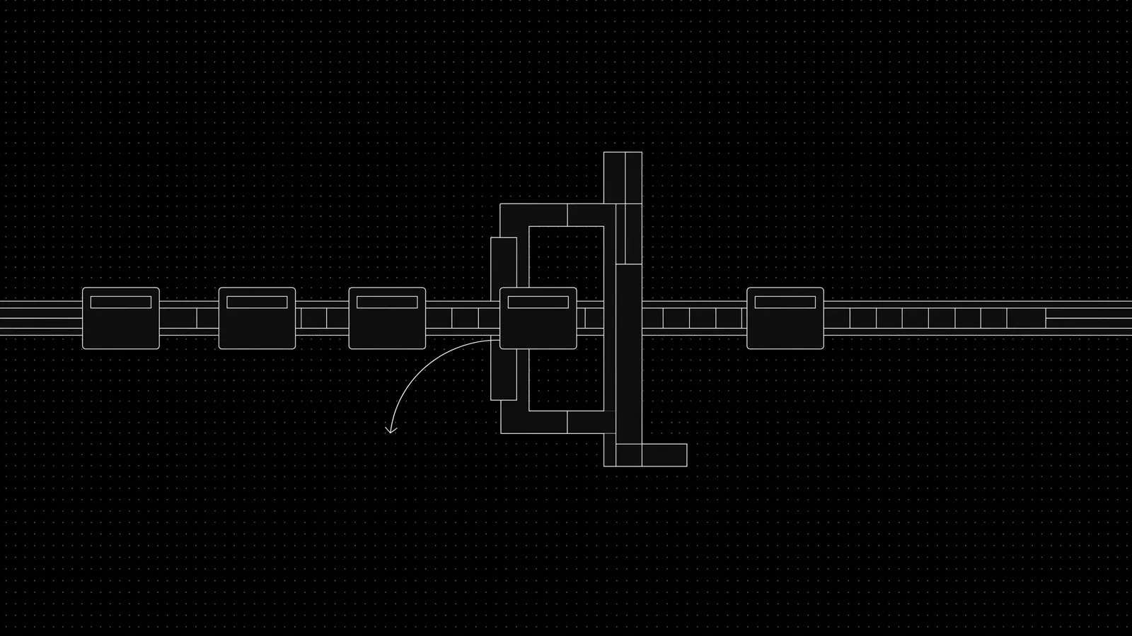 Template submission flow with approval stages and rejections