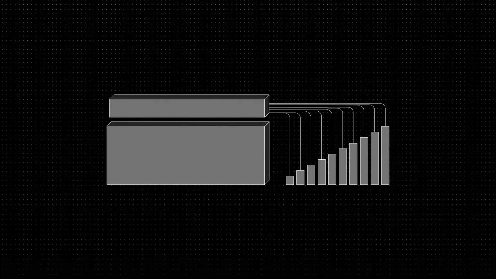 Diagram: stacked build tiers from WhatsApp bot to full agent system with cost bars